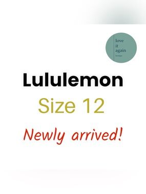 Lulu Black Seamless Legging Rare Size 12